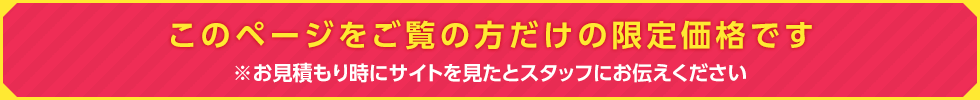 このページをご覧の方だけの限定価格