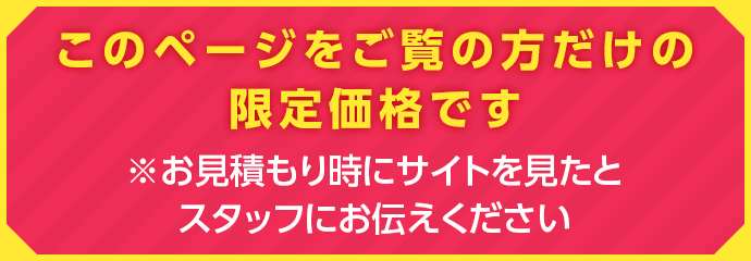 このページをご覧の方だけの限定価格
